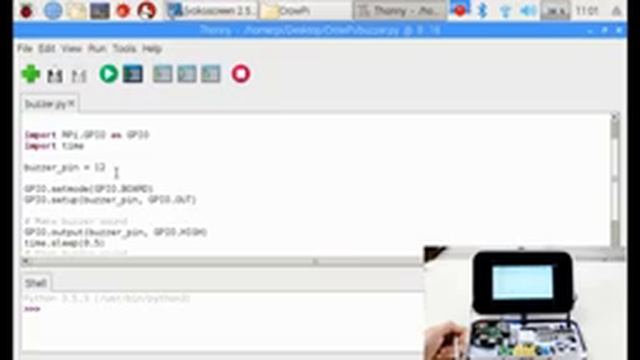 CrowPi Python Lesson 1: How to Use the Buzzer for Alert Sound or Notification смотреть онлайн