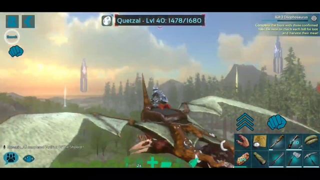 ark mobile taming quetzal and setting up (Cs )Crafting station смотреть онлайн