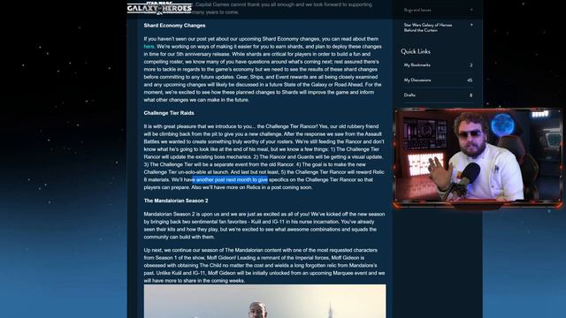 Moff Gideon, NEW RAID, Relic 8 CONFIRMED! Major Galactic Challenges Update - Road Ahead SWGoH смотреть онлайн