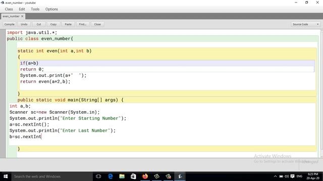 Java Program To Print Even Number Between Two Number Using Recursion (Hindi) смотреть онлайн