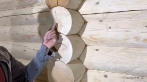 Как ПРАВИЛЬНО шлифовать ТОРЦЫ дома из бревна.