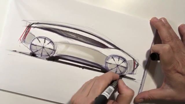 How to Draw cars - Quick Car Sketch, Luciano Bove смотреть онлайн