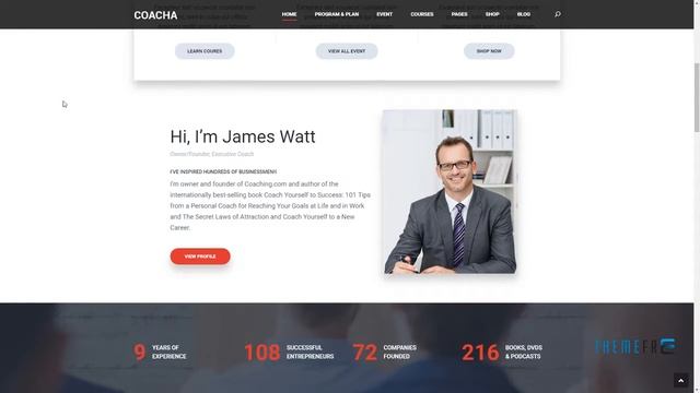 Coach Health and Coaching WordPress Theme Macbeth Darwin смотреть онлайн