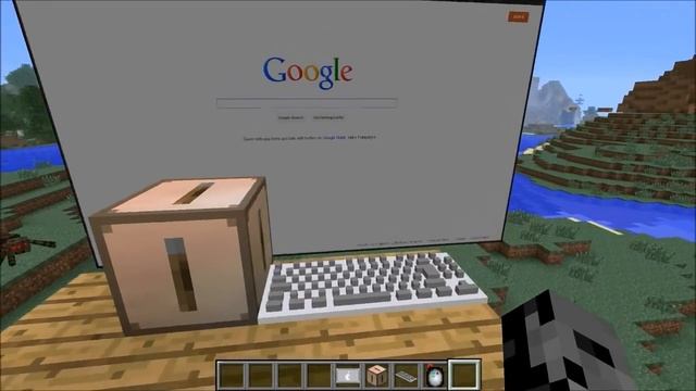 Minecraft : INTERNET IN MINECRAFT (Search The Internet In Game!) Web Displays Mod Showcase