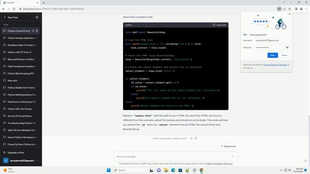 How to extract id value of select element from HTML file in python смотреть онлайн