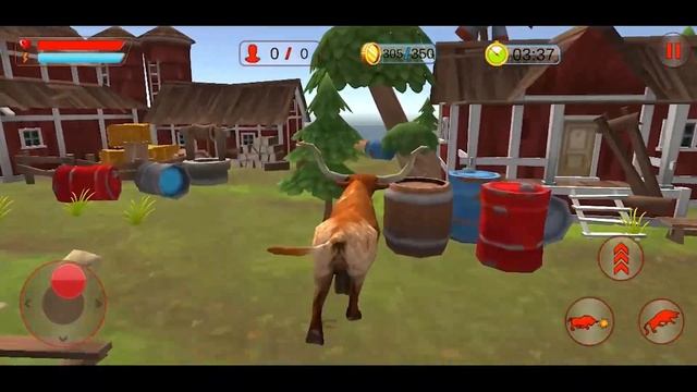 Bull Rampage game - angry bull city rampage: bull games смотреть онлайн