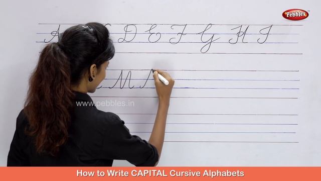 Cursive Writing For Beginners | Writing Cursive Alphabets : Capital | Cursive Handwriting Practice смотреть онлайн