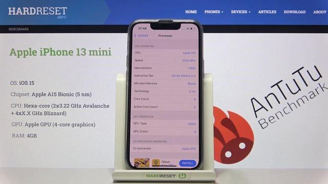 iPhone 13 Mini Aida 64 Processor Specification | Apple Bionic A14 смотреть онлайн
