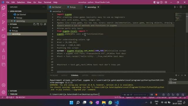 Pygame Tutorial for Beginners - Introduction to PyGame + Getting Started смотреть онлайн