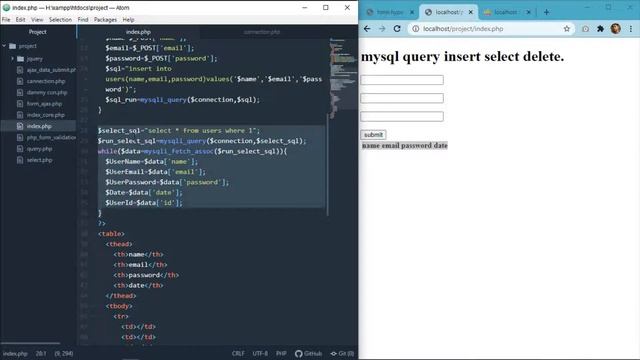 php tutorial bangla । Mysql Query part 1 Bangla । Curd operation (php part 17). смотреть онлайн
