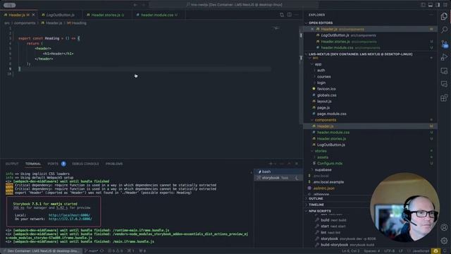 Build a Full-Stack web app with Next.js - Part 6 - Storybook смотреть онлайн