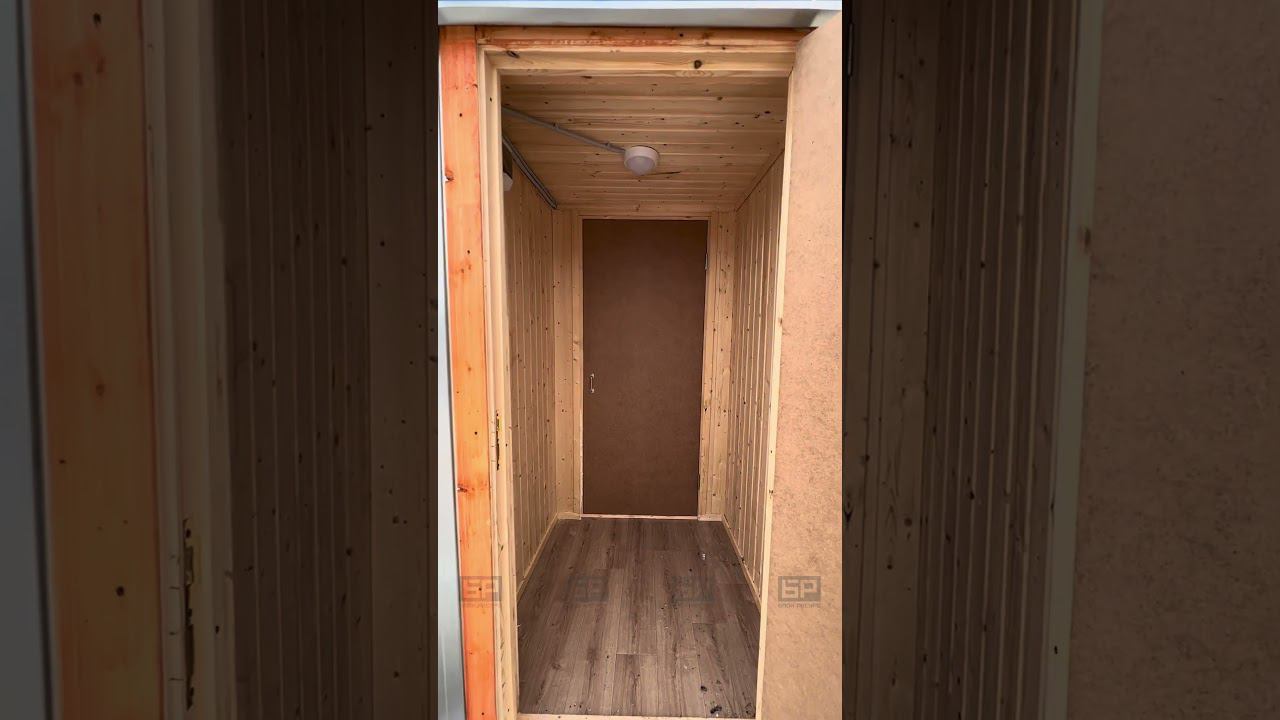 Бытовка БК-3 в вагонке с линолеумом смотреть онлайн