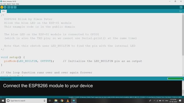 How to check ESP8266 is working or not / blinking ESP8266 смотреть онлайн