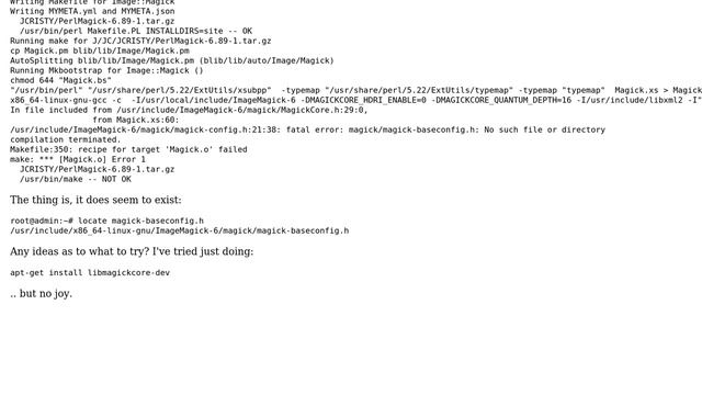 DevOps & SysAdmins: Can't install Image::Magick, even though Image Magick is installed смотреть онлайн