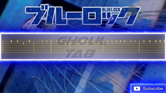 BLUELOCK Opening 1 - Chaos ga Kiwamaru (Guitar Tab 譜 Tutorial) смотреть онлайн