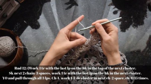 Lotus Mandala Crochet Tutorial Part 2: Rounds 9-16