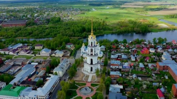 Ивановская область. Город Шуя с высоты. / Ivanovo region. Shuya City from a height.