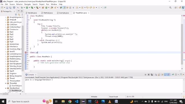 How to display file contents word by word in Java? #java #eclipse #thread #filehandling смотреть онлайн