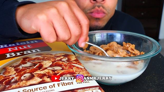ASMR RAISIN NUT BRAN COMMERCIAL CRUNCH RAISINS MILK JERRY EATING BIG BITES MUKBANG REVIEW CHANNEL смотреть онлайн