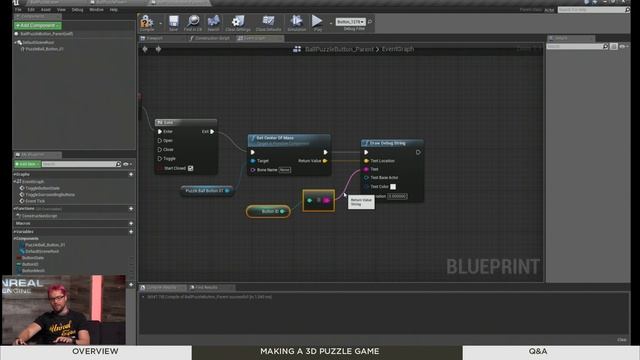 Blueprint Making a 3D Puzzle Game | Live Training | Unreal Engine смотреть онлайн