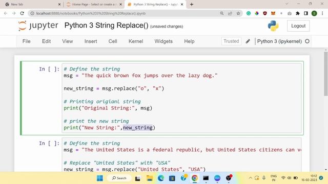How to replace a string in Python | Python replace a string смотреть онлайн