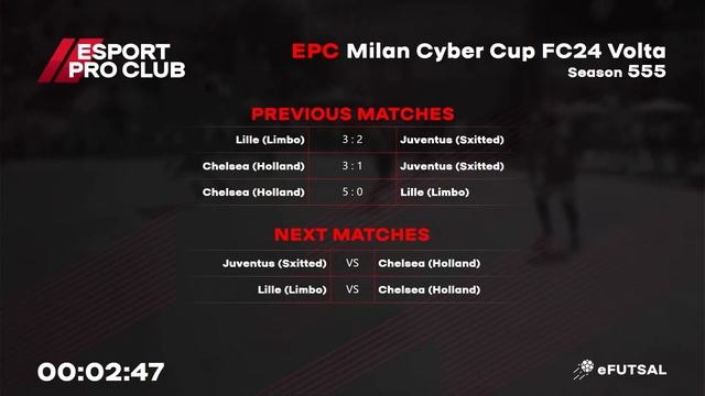 2023.11.01 ► EPC Milan Volta Cyber Cup смотреть онлайн