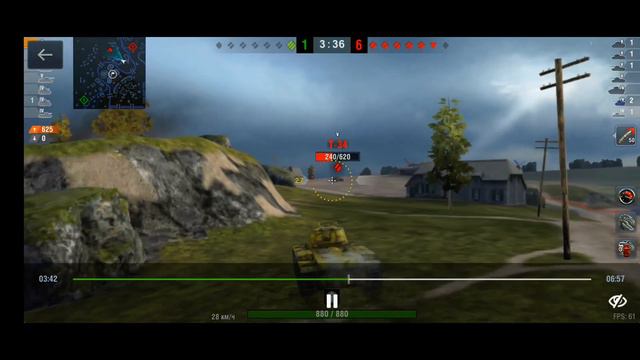 Затащил бой на КВ-1 Tanks Blitz смотреть онлайн
