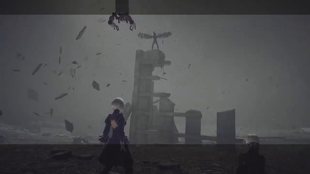 NieR Automata PC - Adam & Eve Boss Fights + Ending A смотреть онлайн