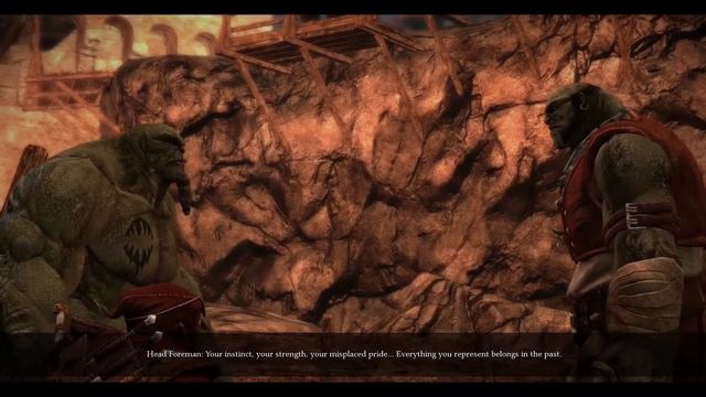 Three Beserker Orcs (The row) - Of Orcs And Men : Boss fight (Extreme difficulty) смотреть онлайн