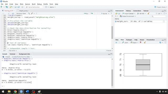 Independent Samples T-test Using R смотреть онлайн