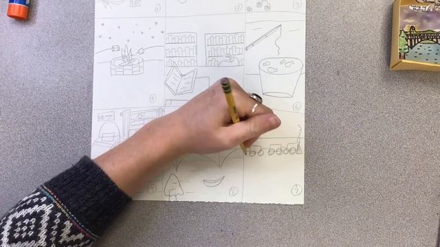 4th and 5th Thumbnail Sketch Shadow Box Inspiration смотреть онлайн