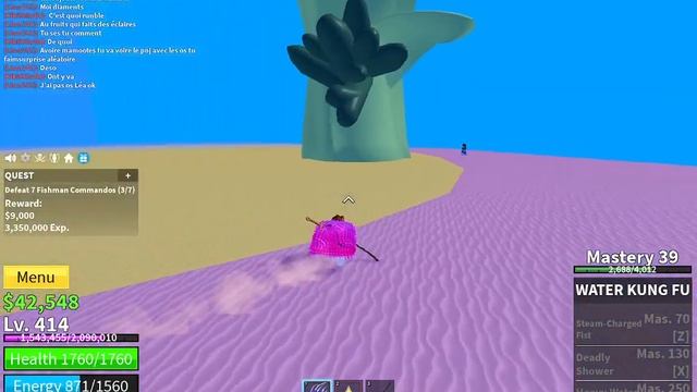 Getting "Water Kung Fu" In Blox Fruits! смотреть онлайн
