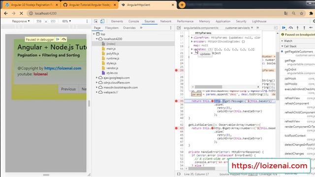 [Debug Mode] Angular Nodejs MySQL Pagination Sorting Filtering RestAPIs - Express + Sequelize ORM смотреть онлайн