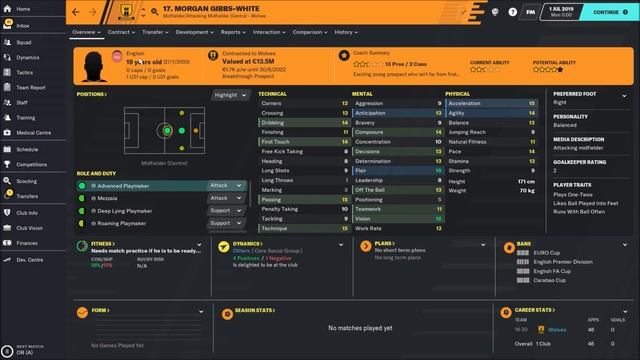 Wolves Team & Tactics Guide - Football Manager 2020 ( FM20 ) смотреть онлайн