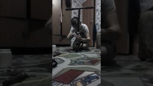 Надиваю новый руль на скут ТЭШКА ПРЯМОЙ!!; смотреть онлайн