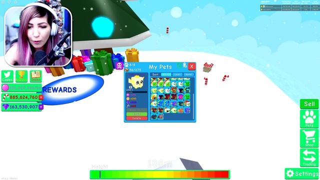 FESTIVUS PET! (Unlocking ALL The Rewards) | Roblox Bubble Gum Simulator смотреть онлайн