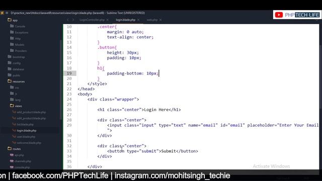 Laravel 8 tutorial in Hindi (Session) | Login example without database | part 16 | ? 2023 смотреть онлайн