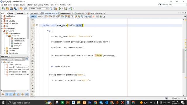MS:6-show data in JTable Java with Mysql смотреть онлайн