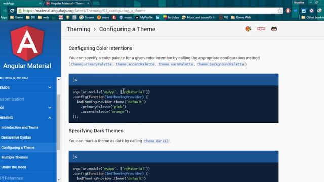 Material Theming in angular part 6 смотреть онлайн