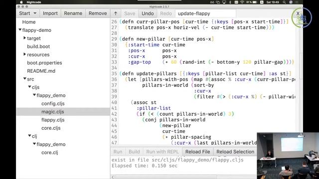 Пишем простую, браузерную игру на Clojure. Максим Васильев смотреть онлайн