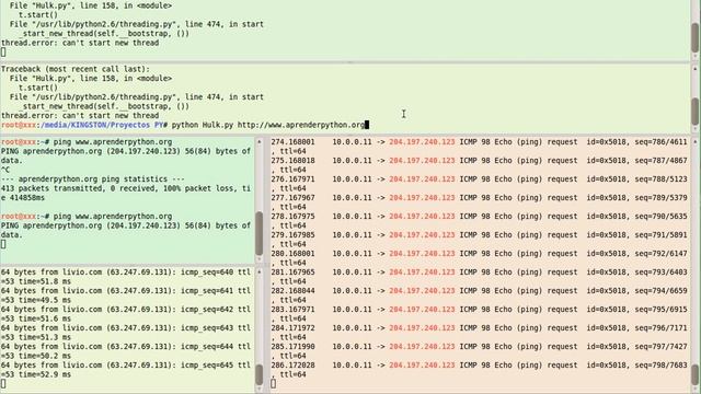 DDOS con Hulk py смотреть онлайн
