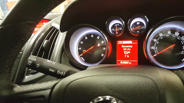 Zafira C Service Light Reset Oil Life Reset