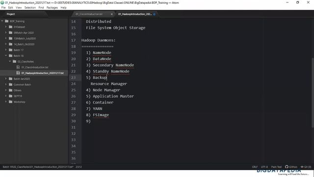 Day2 BigData Full Stack Engineer Hadoop Introduction Dec 2020 смотреть онлайн