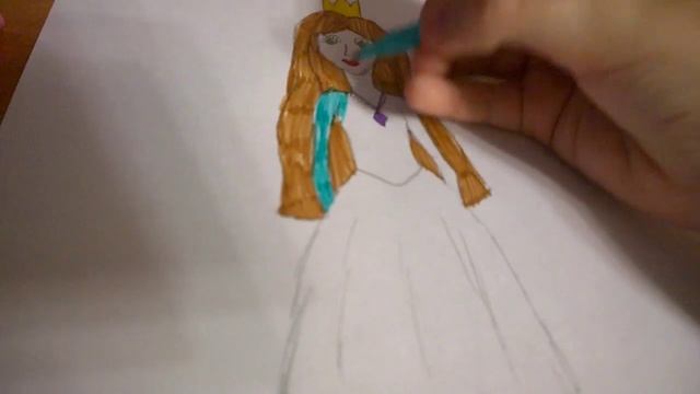 Рисуем принцессу (2 часть) смотреть онлайн