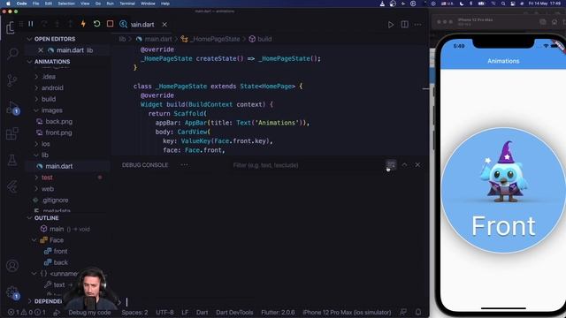 Flutter Flip Animation Tutorial, using TweenAnimationBuilder, Tween, Duration, Curves, and Transfor смотреть онлайн
