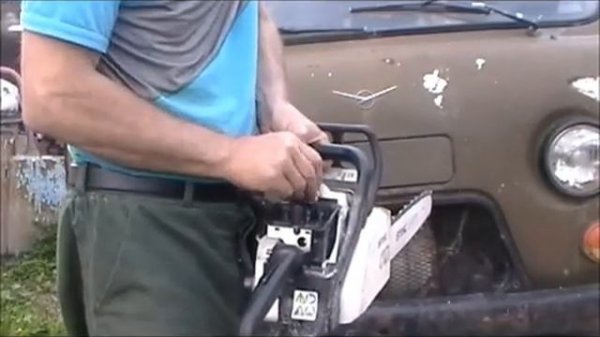 бензопила штиль- искра есть не заводится