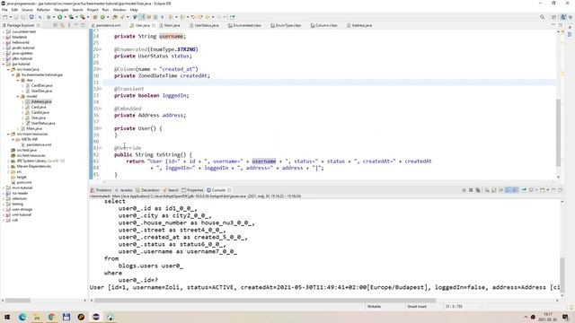 [JPA #4] Beágyazott entitások és hozzáférés konfigurálása смотреть онлайн