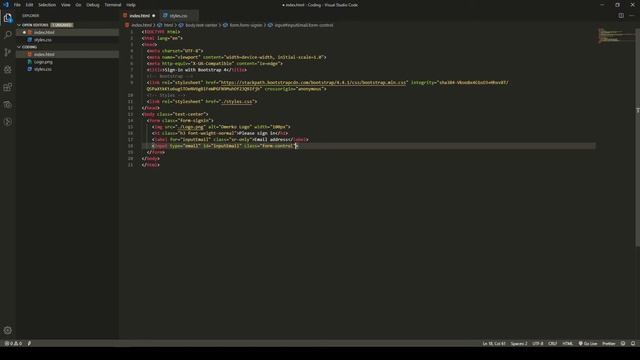 Sign In Page with Bootstrap 4 смотреть онлайн