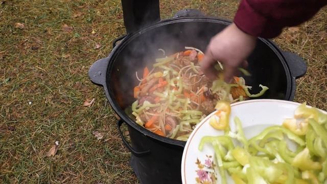 ✅ ПРОСТО И БЕЗУМНО ВКУСНО!!! ТУШЁНАЯ КАРТОШКА С МЯСОМ В КАЗАНЕ НА КОСТРЕ РЕЦЕПТЫ ИЗ КАРТОШКИ! смотреть онлайн