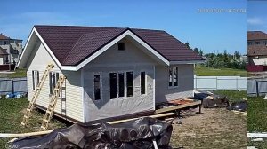 2 июня, установка сайдинга и сборка козырька крыльца (8 21)
